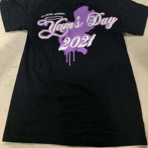 Psychoworld Men’s size medium t shirt yams day loving memory black tee memorial